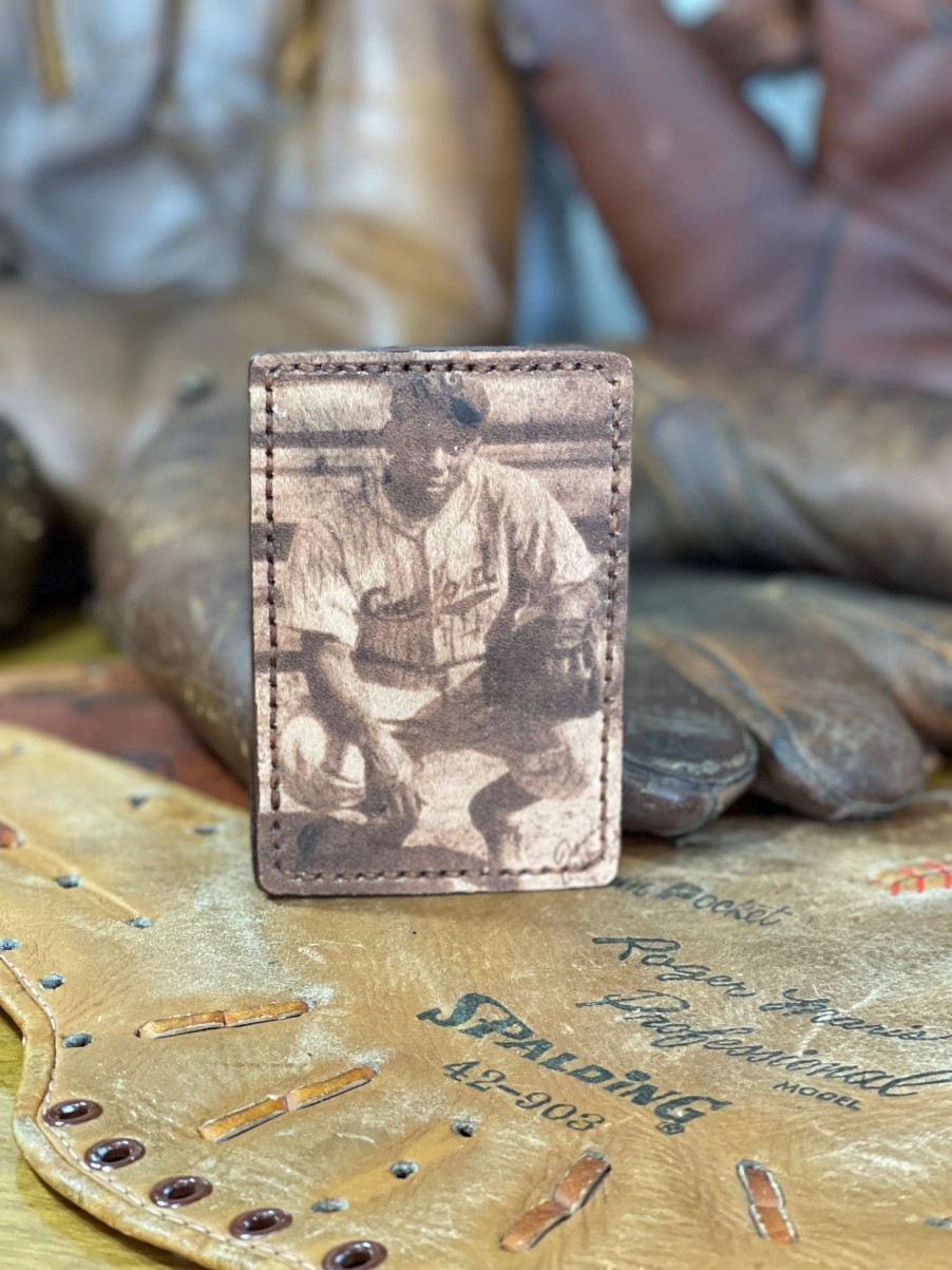 Clearance Aisle * | Whenitwasagame Baseballglovewallets.Com Josh Gibson Card Holder/Money Clip