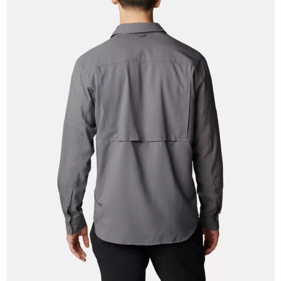 Mens * | Columbia Silver Ridge Utility Lite Long Sleeve Mens Charcoal