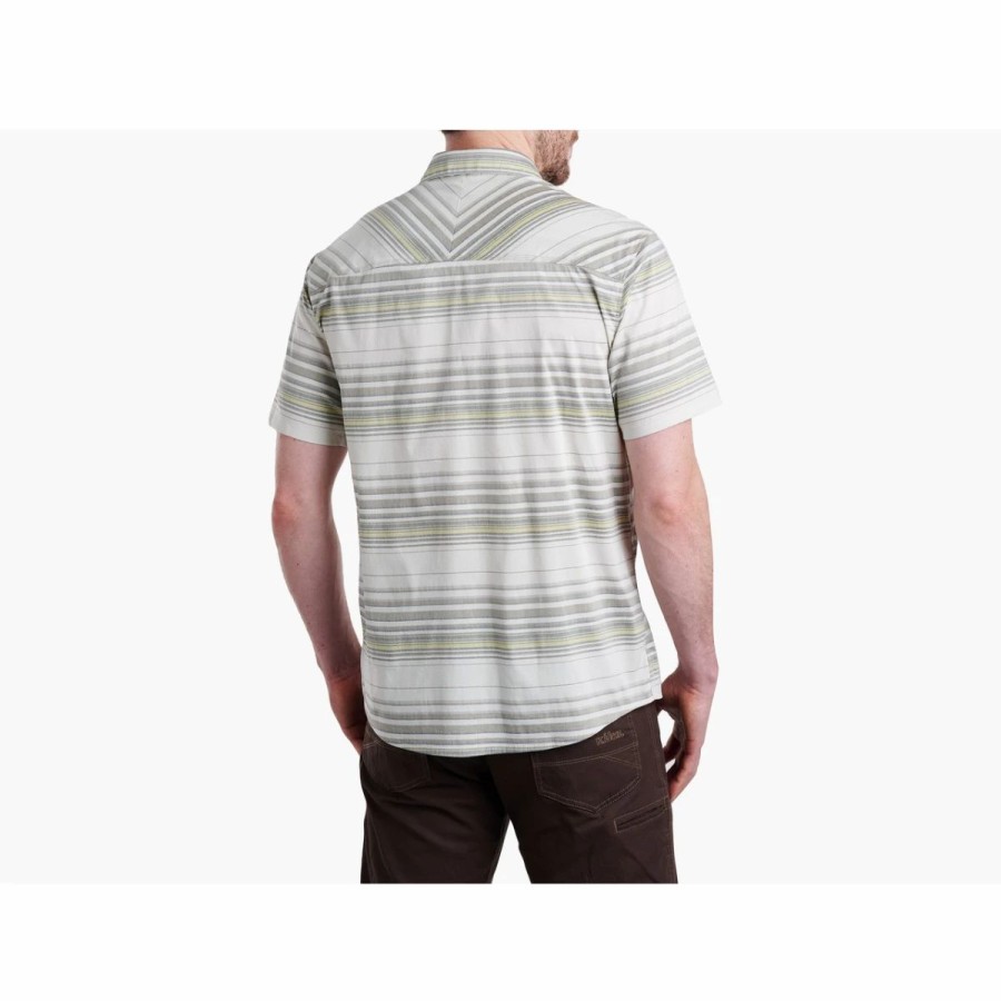 Mens * | Kuhl Intriguer Short-Sleeve Top Mens Multi Khaki