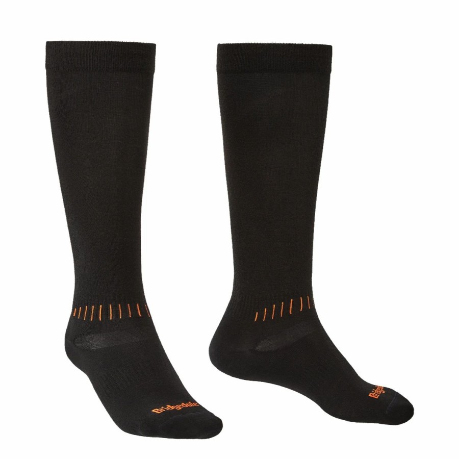 Mens * | Bridgedale Ski Race Socks Mens Black