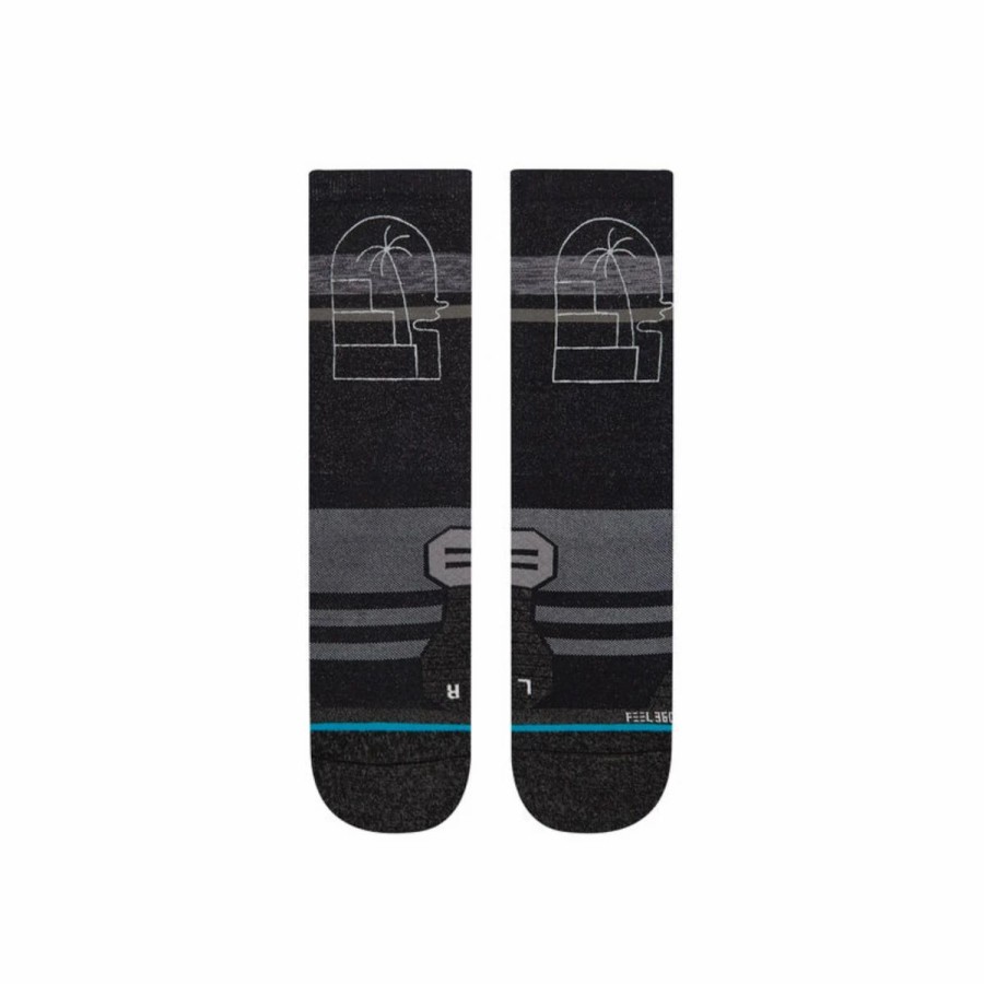 Mens * | Stance Dispatch Crew Socks Mens Black