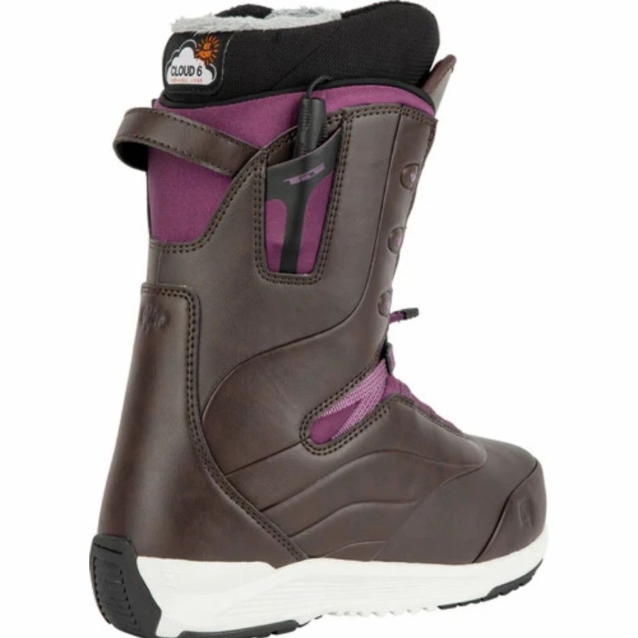 Snowboard * | Nitro Crown Tls Snowboard Boot Womens Wine