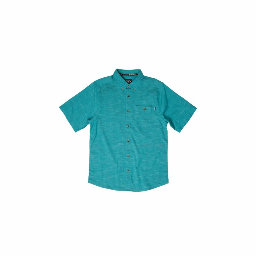 Mens * | Kavu Welland Shirt Mens Teal