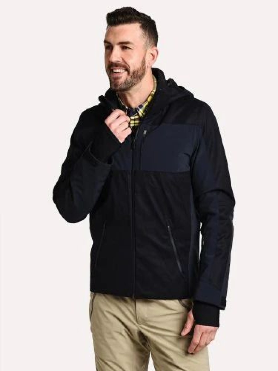 Mens * | Aztech Capitol Peak Wool Parka Mens Navy