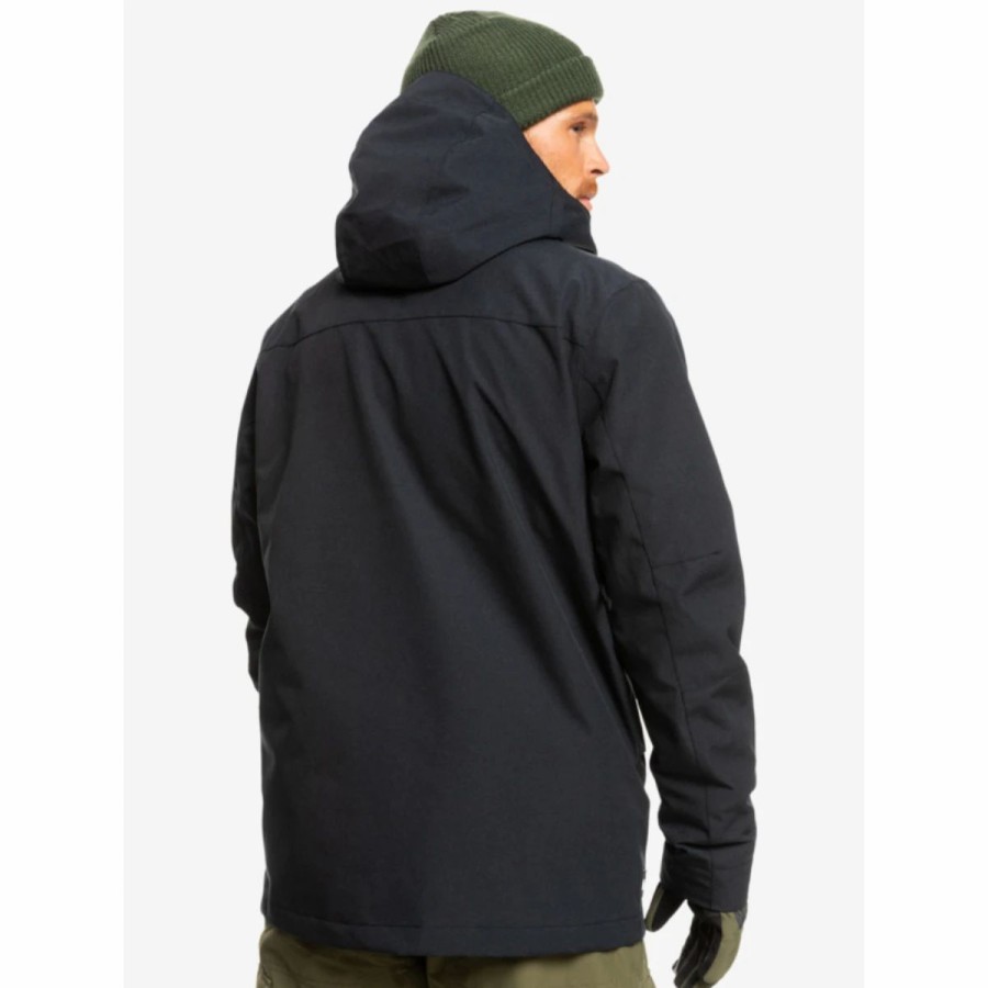 Mens * | Quiksilver Mission 3-In1 Snow Jacket Mens Black