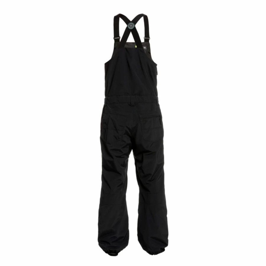 Mens * | Quiksilver Fly High Bib Pants Mens Multi Black