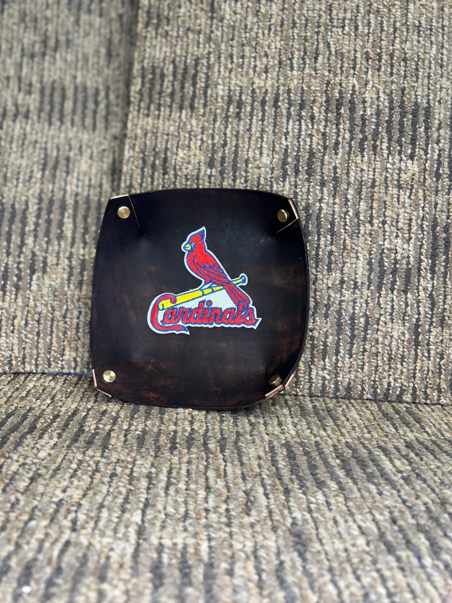 Baseball Collectibles * | Whenitwasagame Baseballglovewallets.Com Valet Tray Cardinals