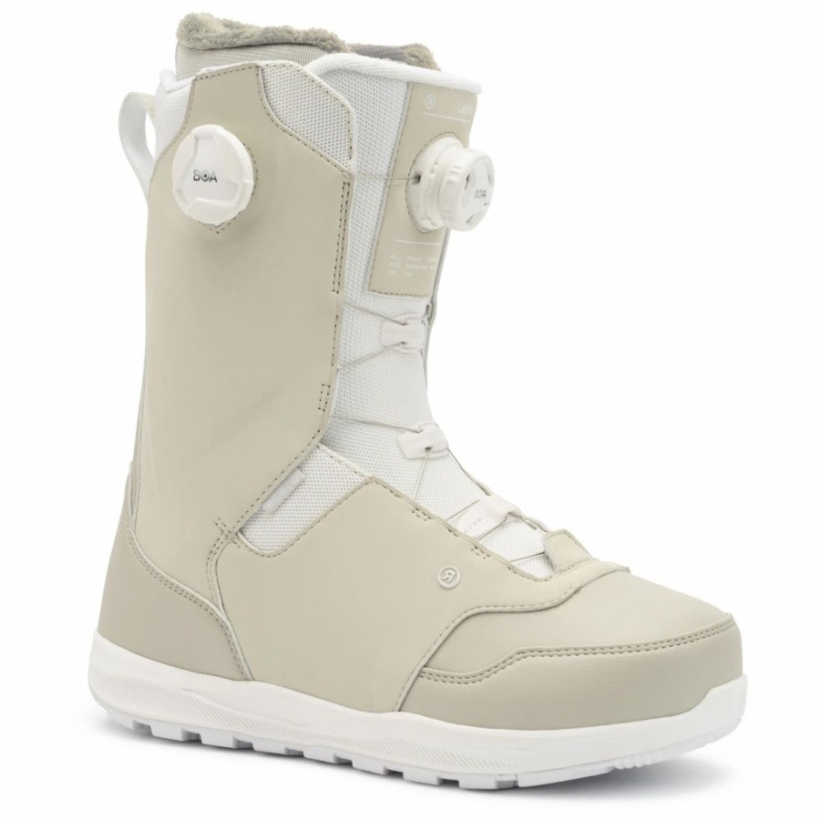 Snowboard * | Ride Lasso Boa Snowboard Boots Mens Cream