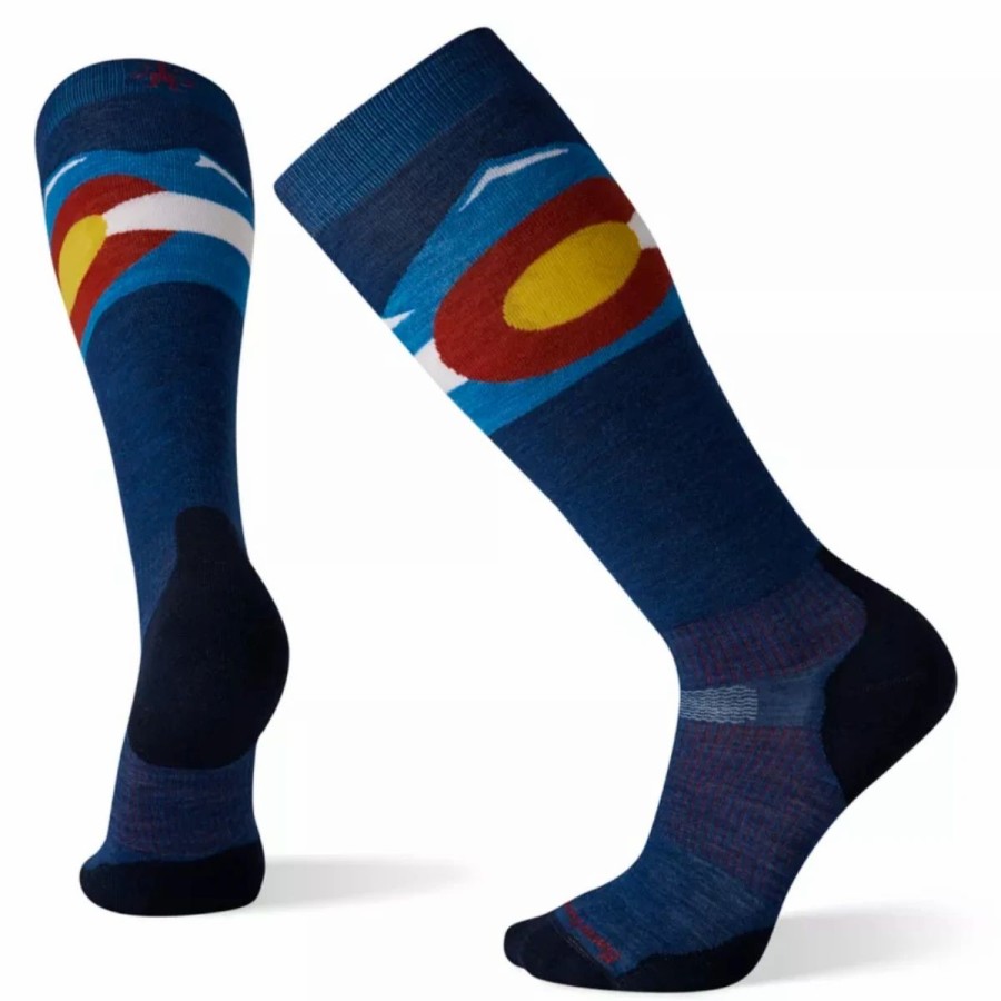 Mens * | Smartwool Snow Targeted Cushion Colorado Sock Mens Royal Blue