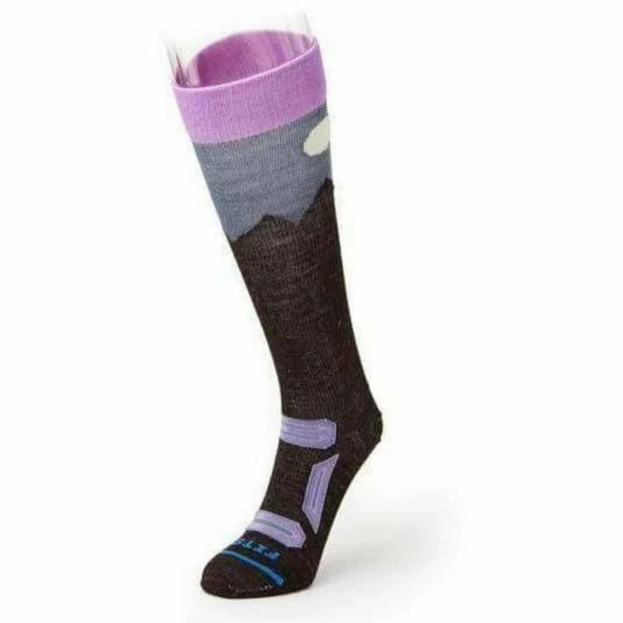 Mens * | Fits Teton Ultra Light Otc Ski Socks Mens Multi Lavender