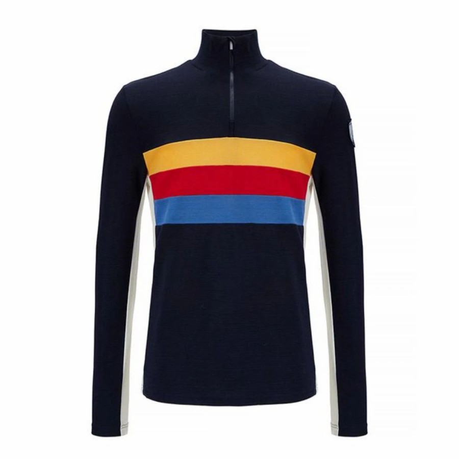 Mens * | We Norwegians Ski 1/4 Zip Pullover Mens Multi Navy