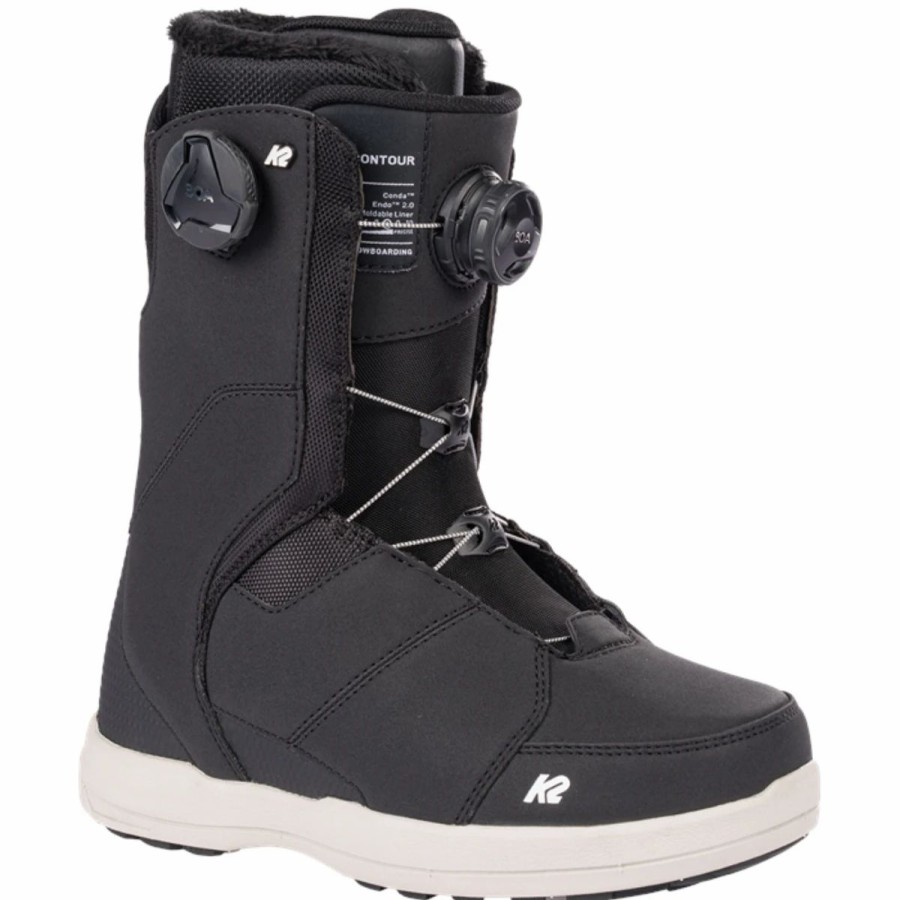 Snowboard * | K2 Contour Snowboard Boots Womens Black