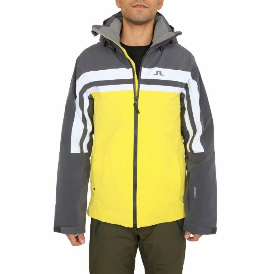 Mens * | J.Lindeberg Hayes Dermizax Ev 2-Layer Jacket Mens Multi Yellow