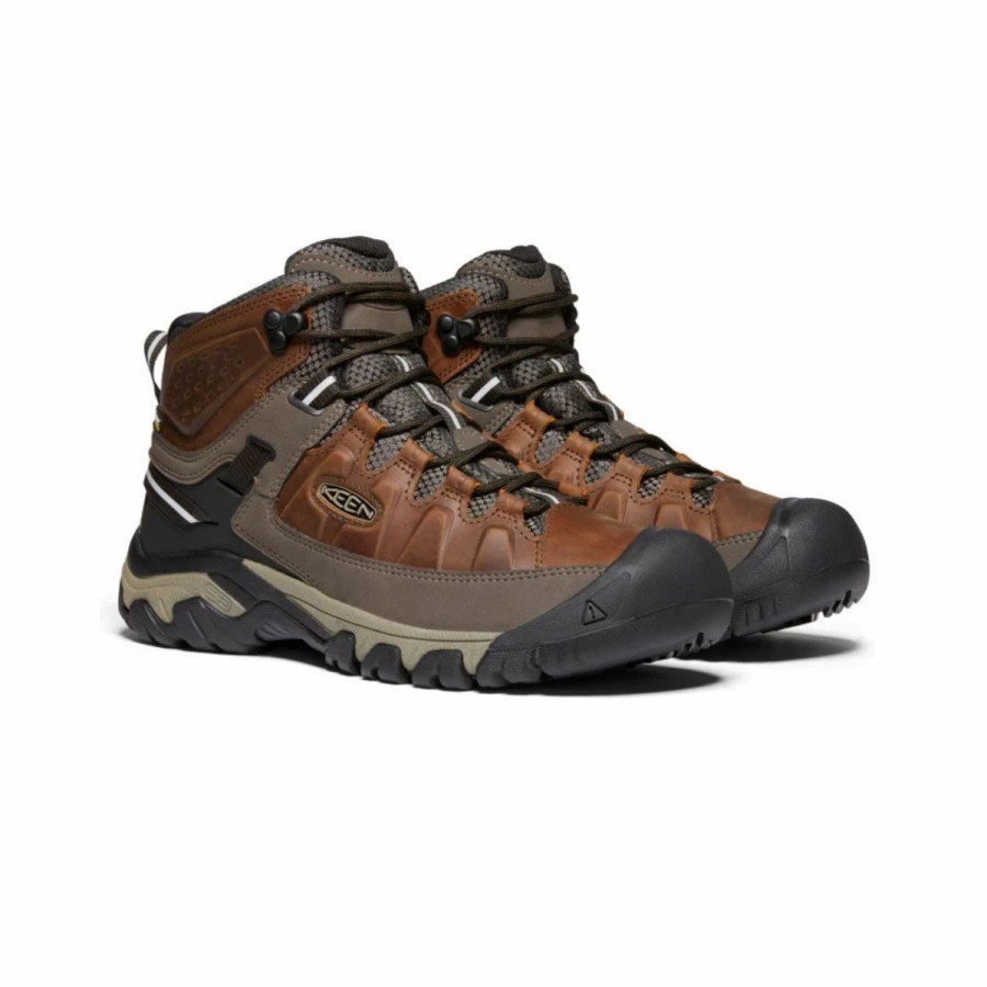 Mens * | Keen Targhee Iii Mid Waterproof Hiking Boots Mens Dkbrown(Exprso)