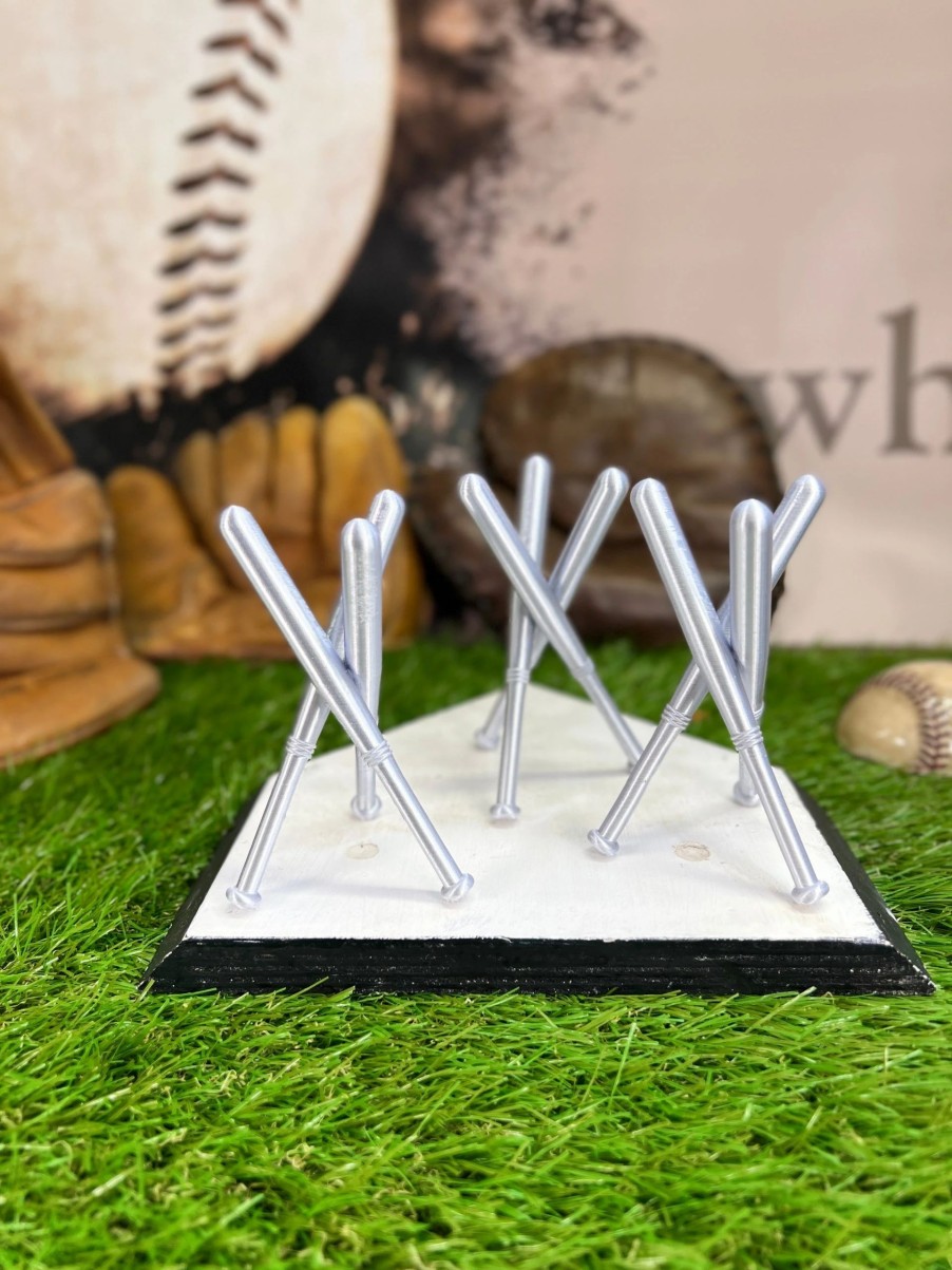 Baseball Collectibles * | Whenitwasagame Baseballglovewallets.Com Silver Baseball Holders