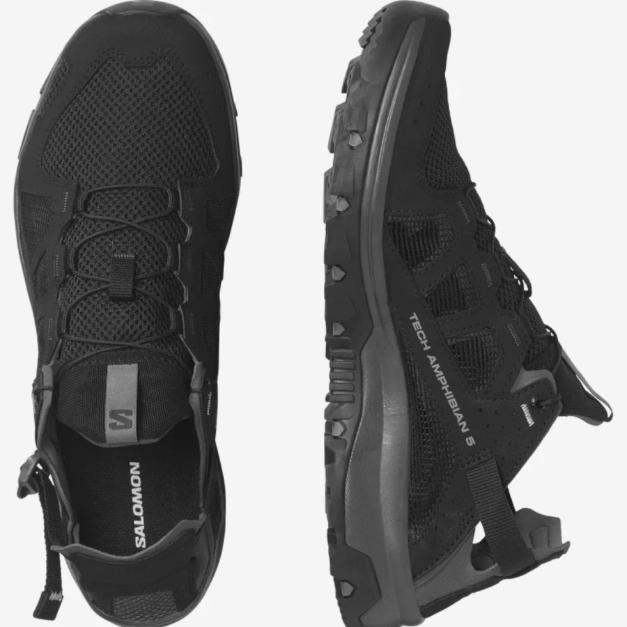 Mens * | Salomon Techamphibian 5 Water Shoes Mens Black