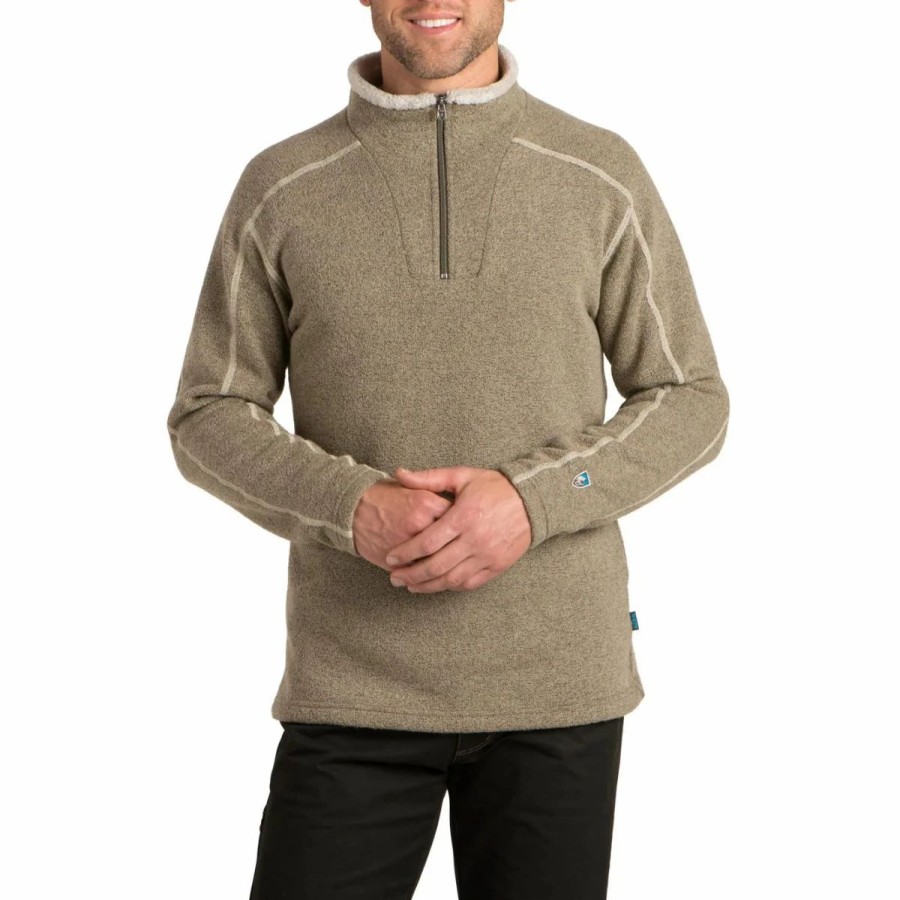 Mens * | Kuhl Europa 1/4 Zip Sweater Men'S Tan