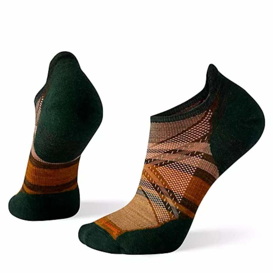 Mens * | Smartwool Run Targeted Cushion Pattern Low Ankle Sock Mens Multi Orange