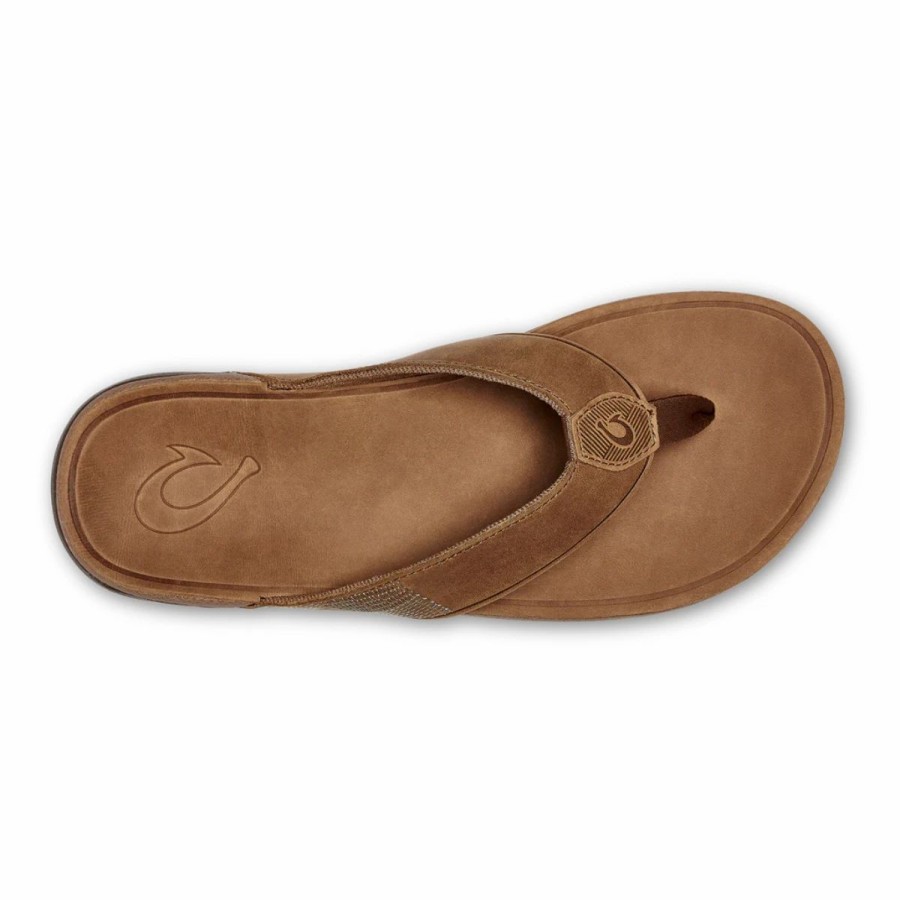 Mens * | Olukai Tuahine Sandals Mens Tan