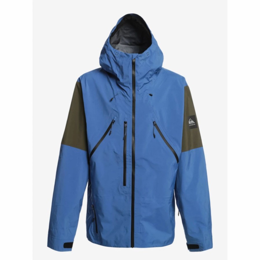 Mens * | Quiksilver Highline Pro Travis Rice 3L Gore-Tex Shell Snow Tacket Multi Royal