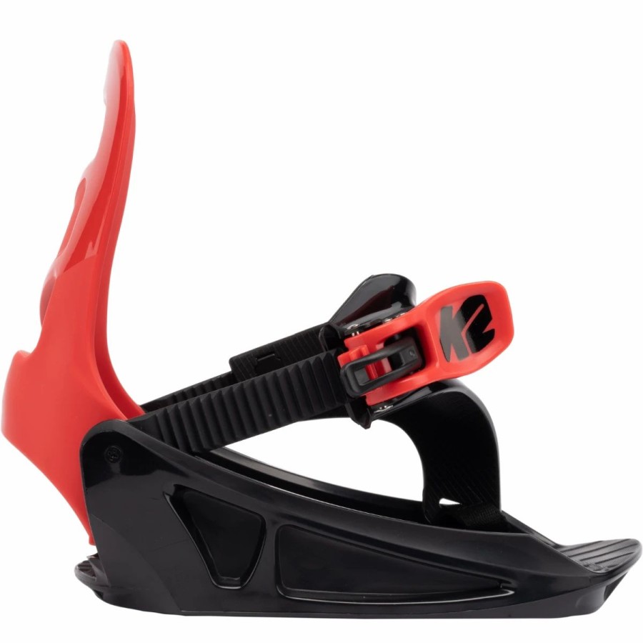 Snowboard * | K2 Mini Turbo Snowboard Bindings Boys Red