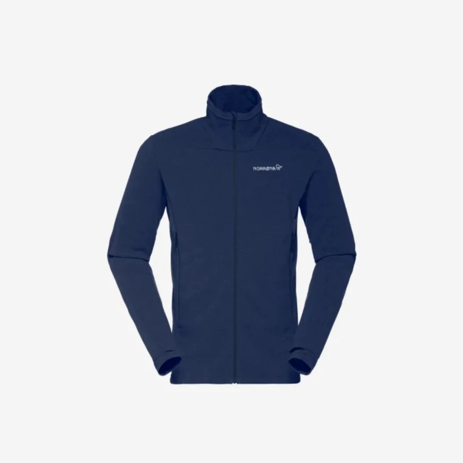 Mens * | Norrona Falketind Warm 1 Fleece Jacket Mens Navy