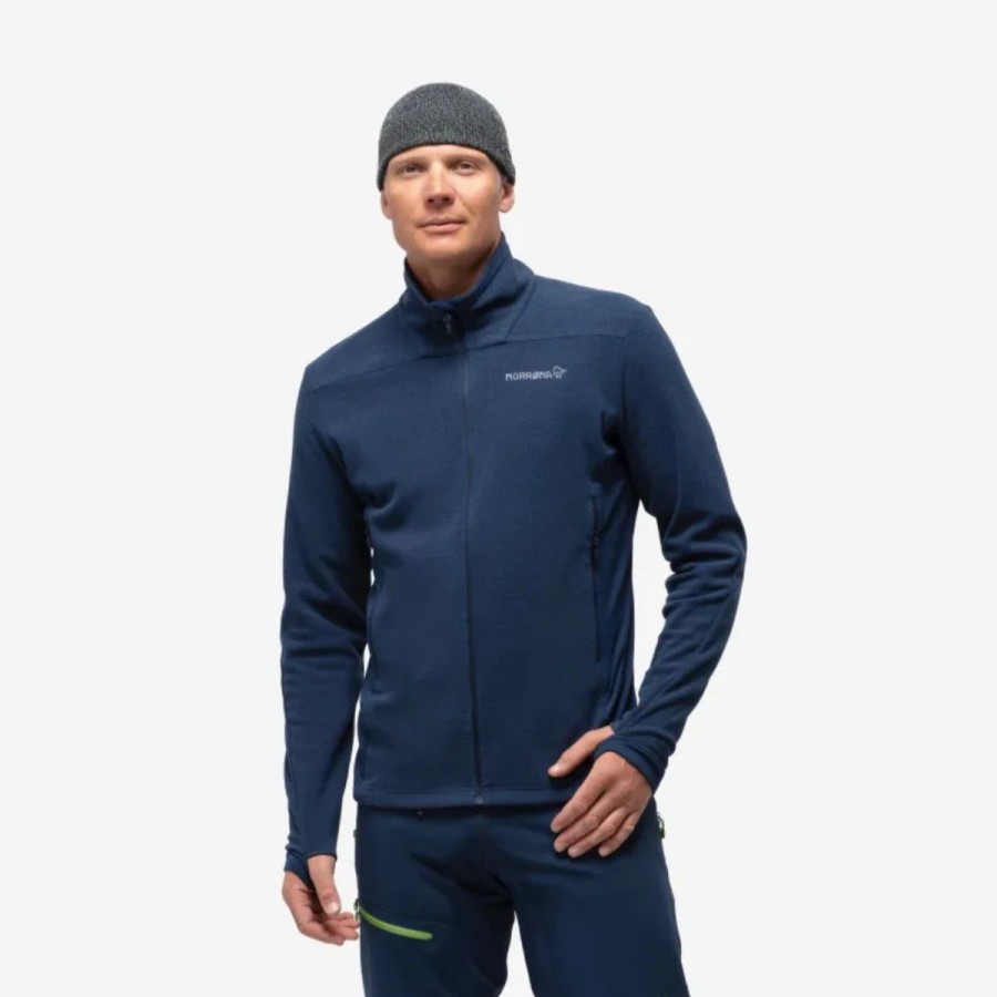 Mens * | Norrona Falketind Warm 1 Fleece Jacket Mens Navy