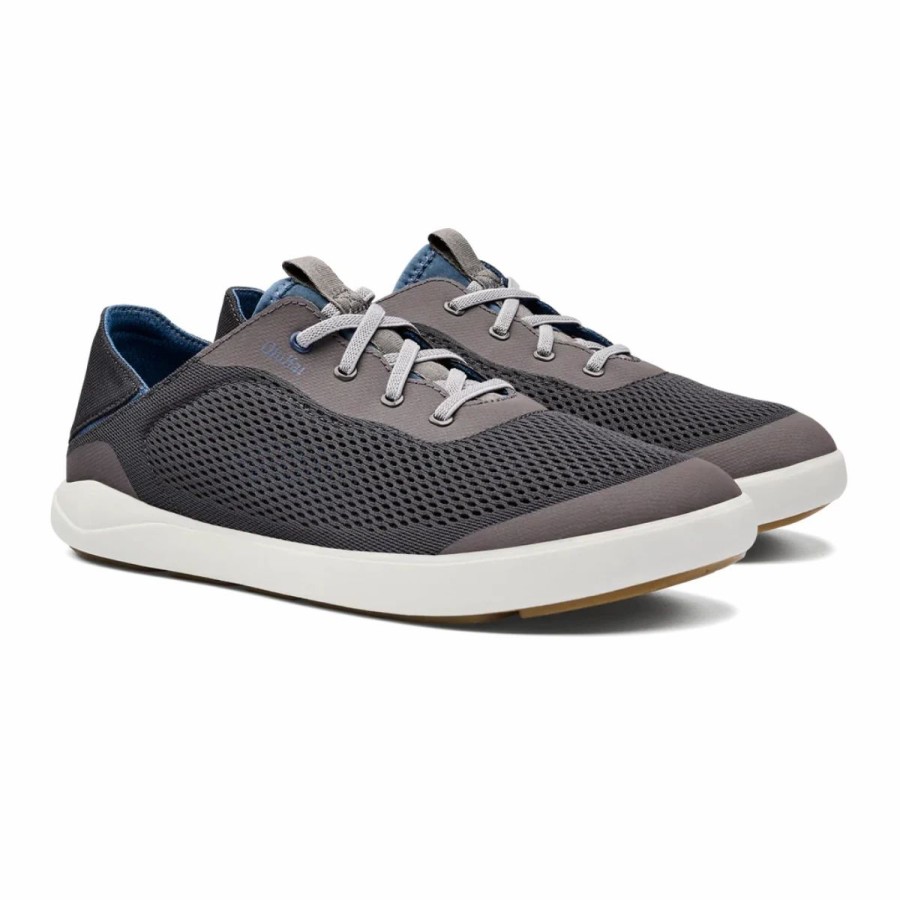 Mens * | Olukai Moku Pae Shoes Mens Charcoal