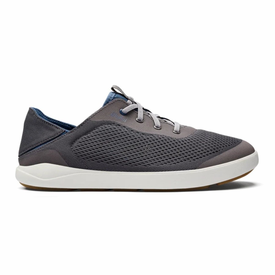 Mens * | Olukai Moku Pae Shoes Mens Charcoal