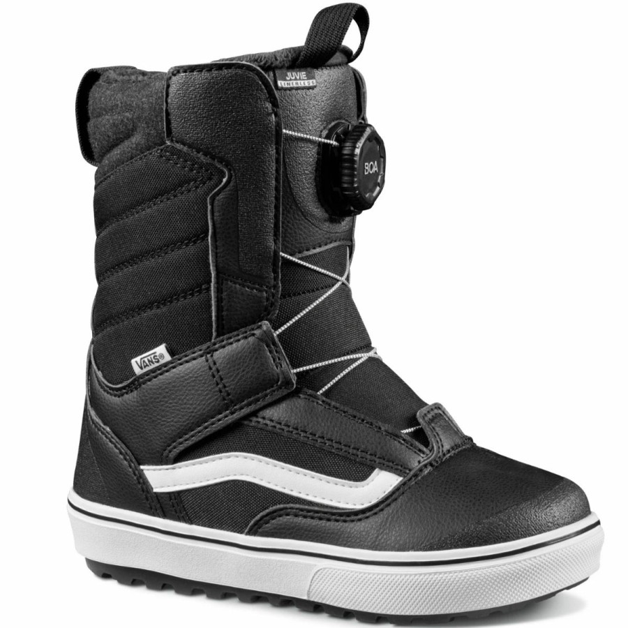 Snowboard * | Vans Juvie Linerless Snowboard Boots Kids Black