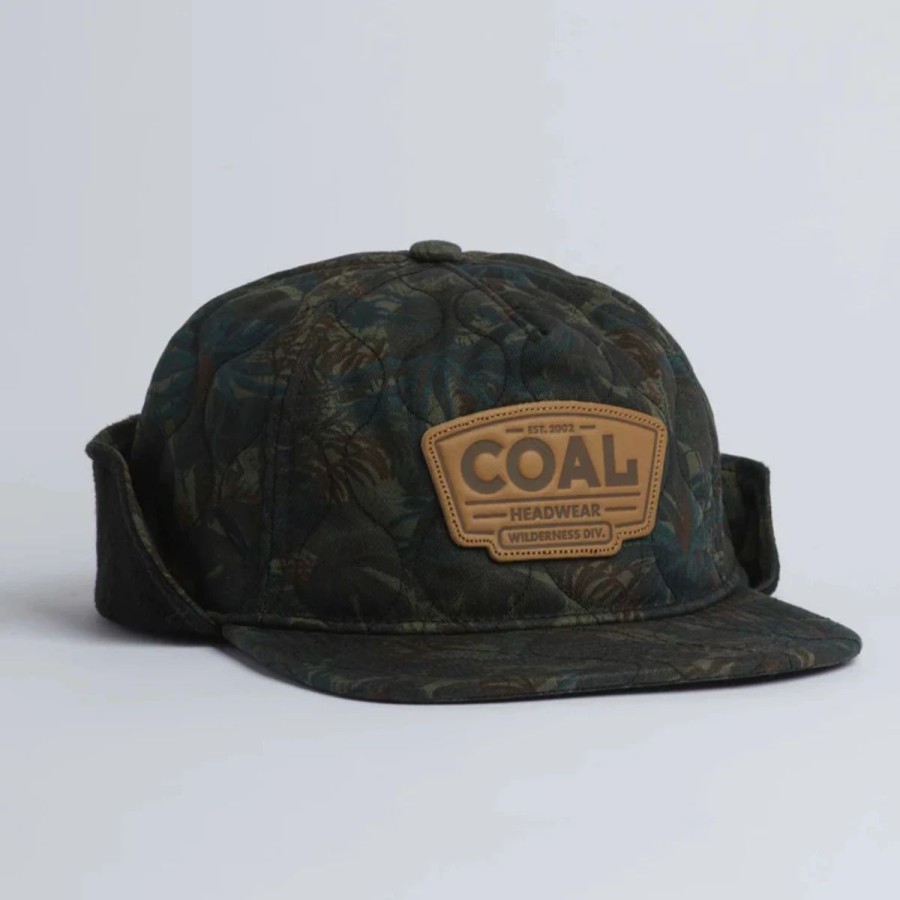 Mens * | Coal The Cummins Quilted Earflap Cap Camo