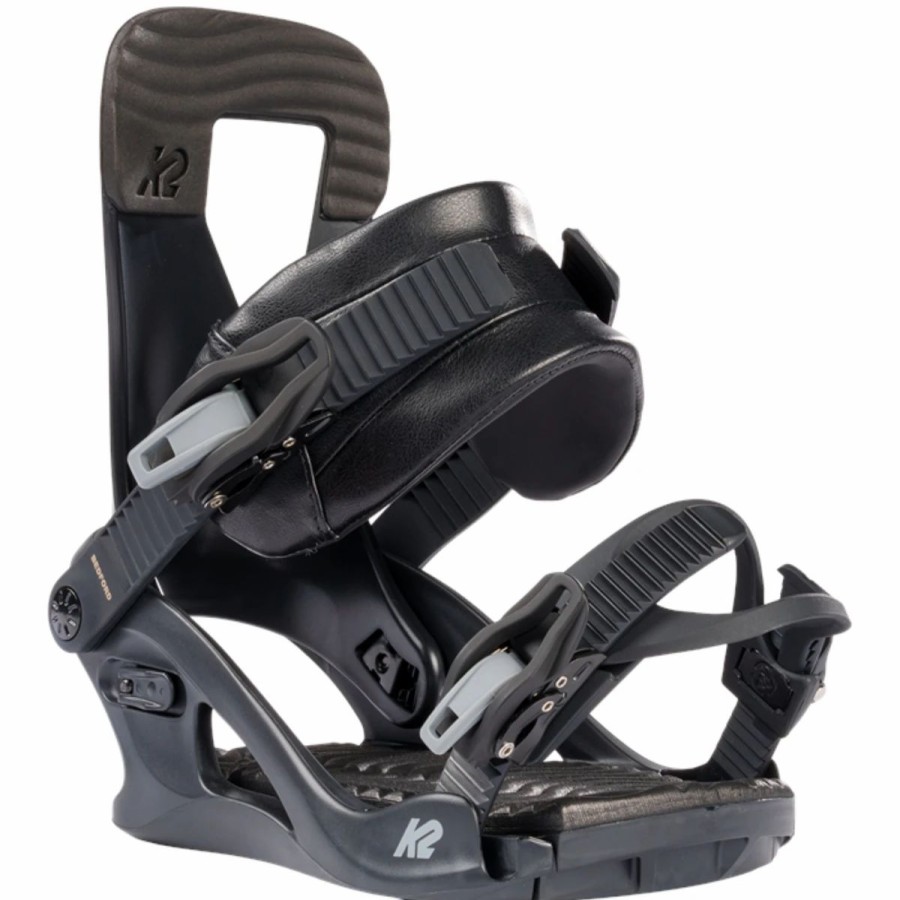 Snowboard * | K2 Bedford Snowboard Bindings Black