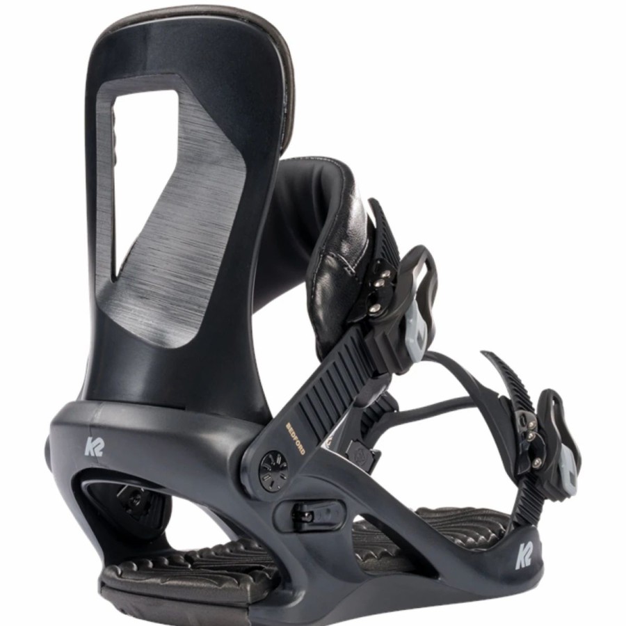 Snowboard * | K2 Bedford Snowboard Bindings Black