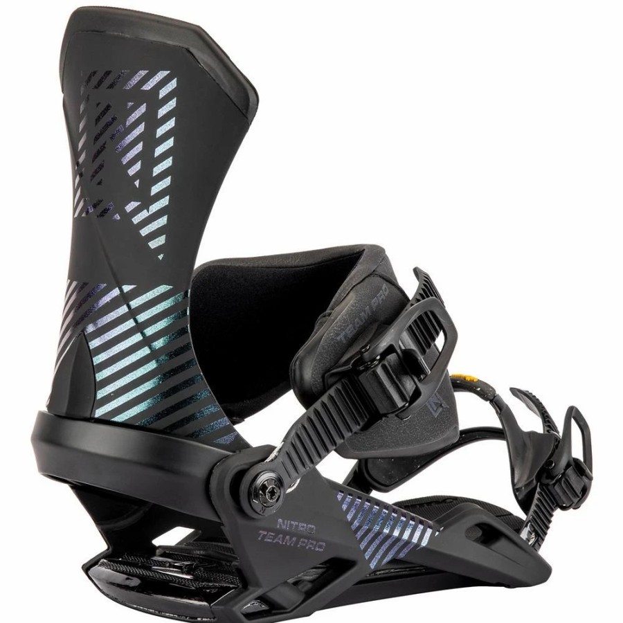 Snowboard * | Nitro Team Pro Bindings Black