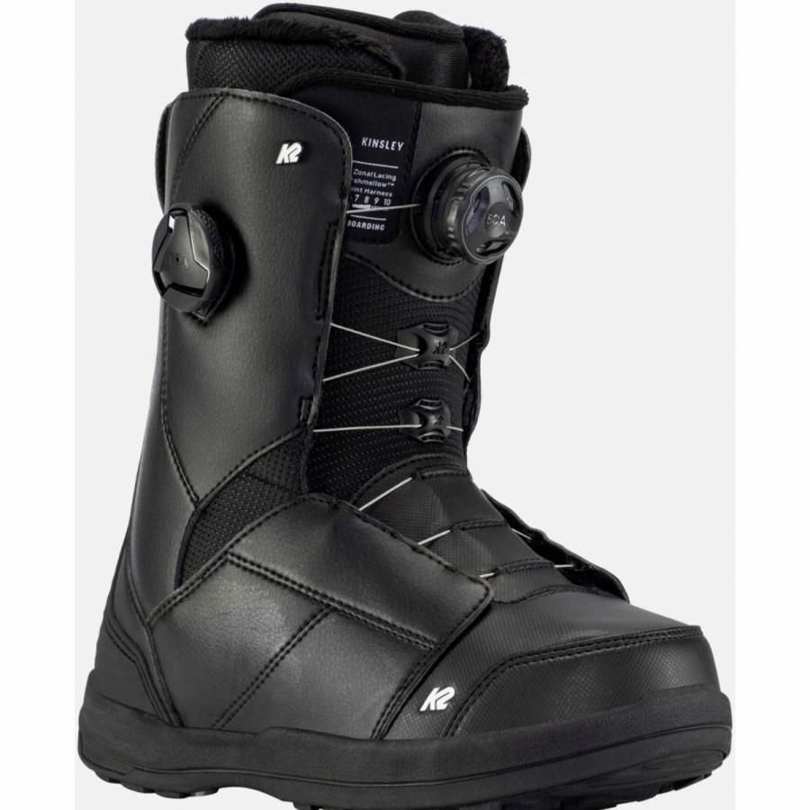 Snowboard * | K2 Kinsley Snowboard Boots Womens Black