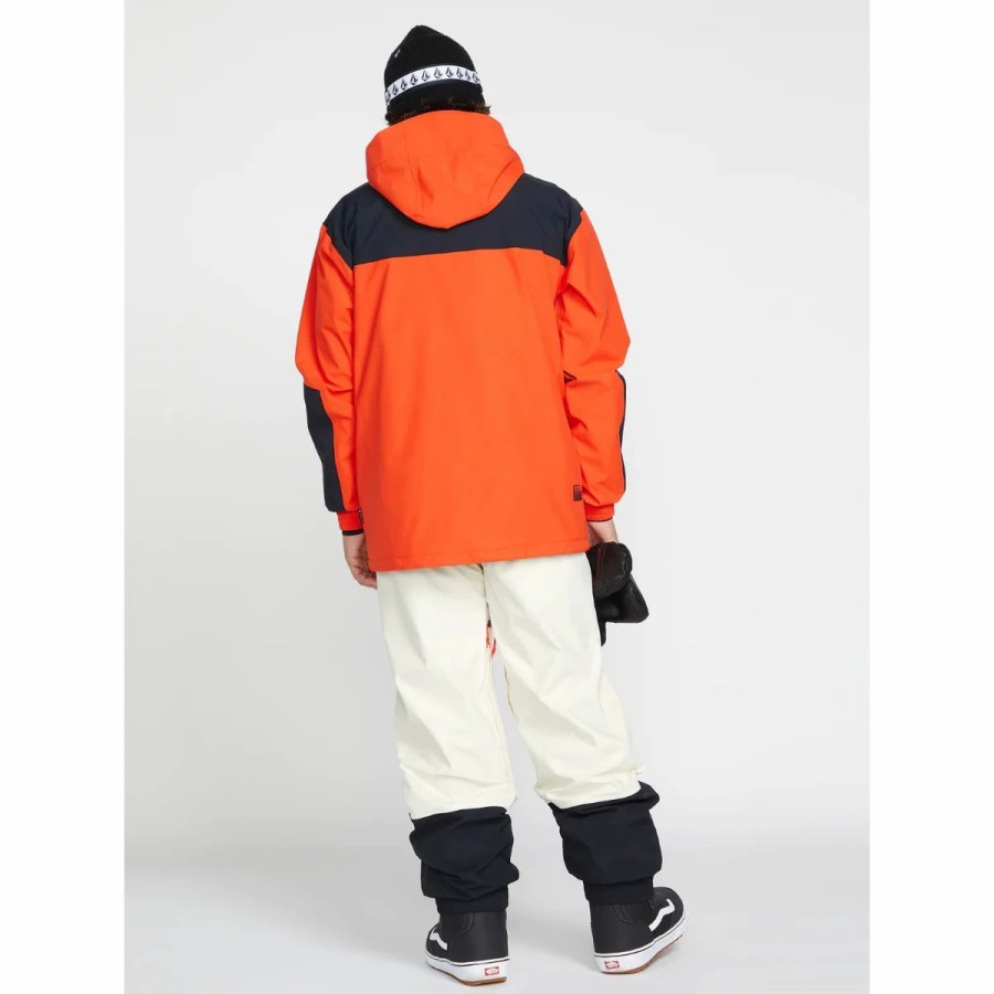 Mens * | Volcom Longo Gore-Tex Jacket Mens Multi Orange