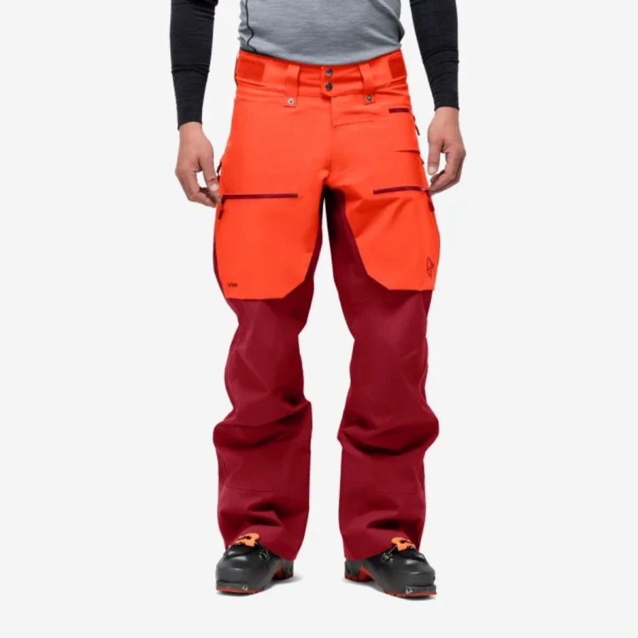 Mens * | Norrona Lofoten Gore-Tex Pro Pants Multi Coral