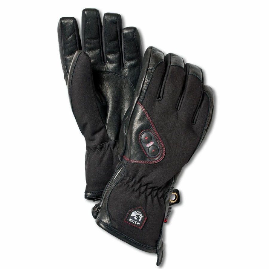 Mens * | Hestra Power Heater Gauntlet Gloves Mens Black