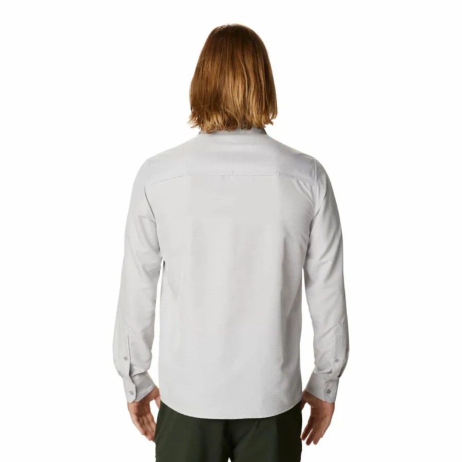 Mens * | Mountain Hardwear Canyon Long Sleeve Shirt Mens Gray