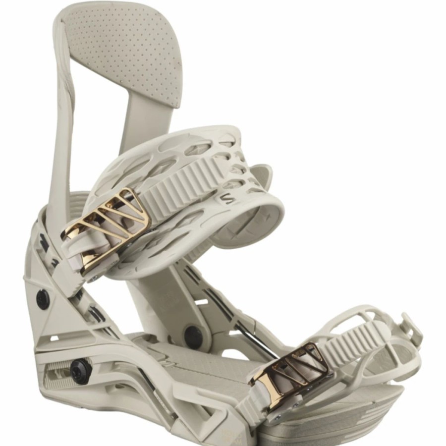 Snowboard * | Salomon Hologram Snowboard Bindings Womens Cream