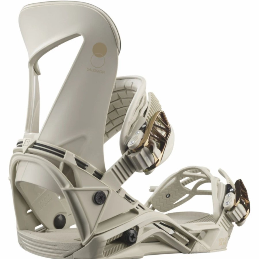 Snowboard * | Salomon Hologram Snowboard Bindings Womens Cream