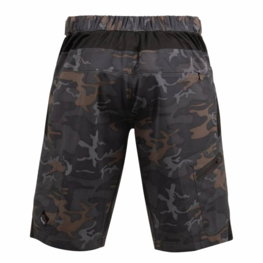 Mens * | Zoic Ether Camo Shorts With Essential Liner Mens Multi Black