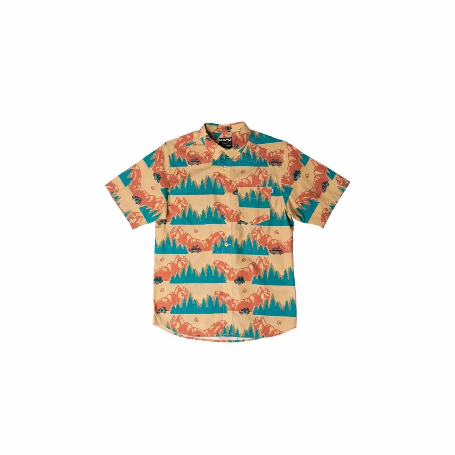 Mens * | Kavu The Jam Shirt Mens Multi Teal