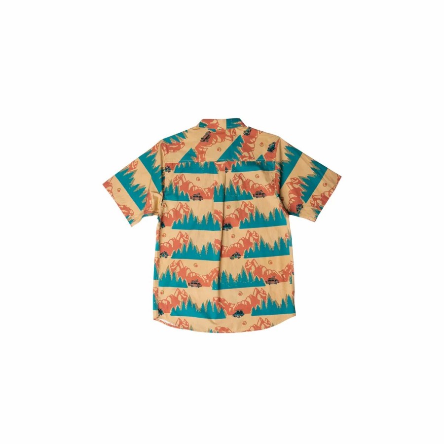 Mens * | Kavu The Jam Shirt Mens Multi Teal