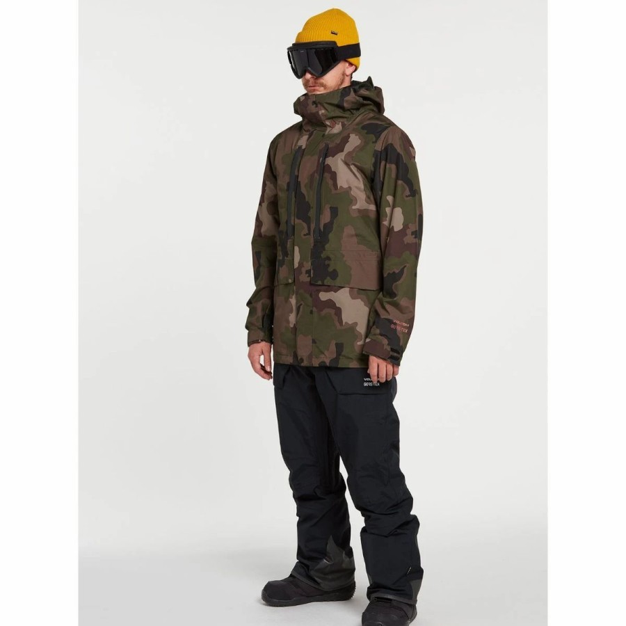 Mens * | Volcom Ten Gore-Tex Jacket Mens Camo