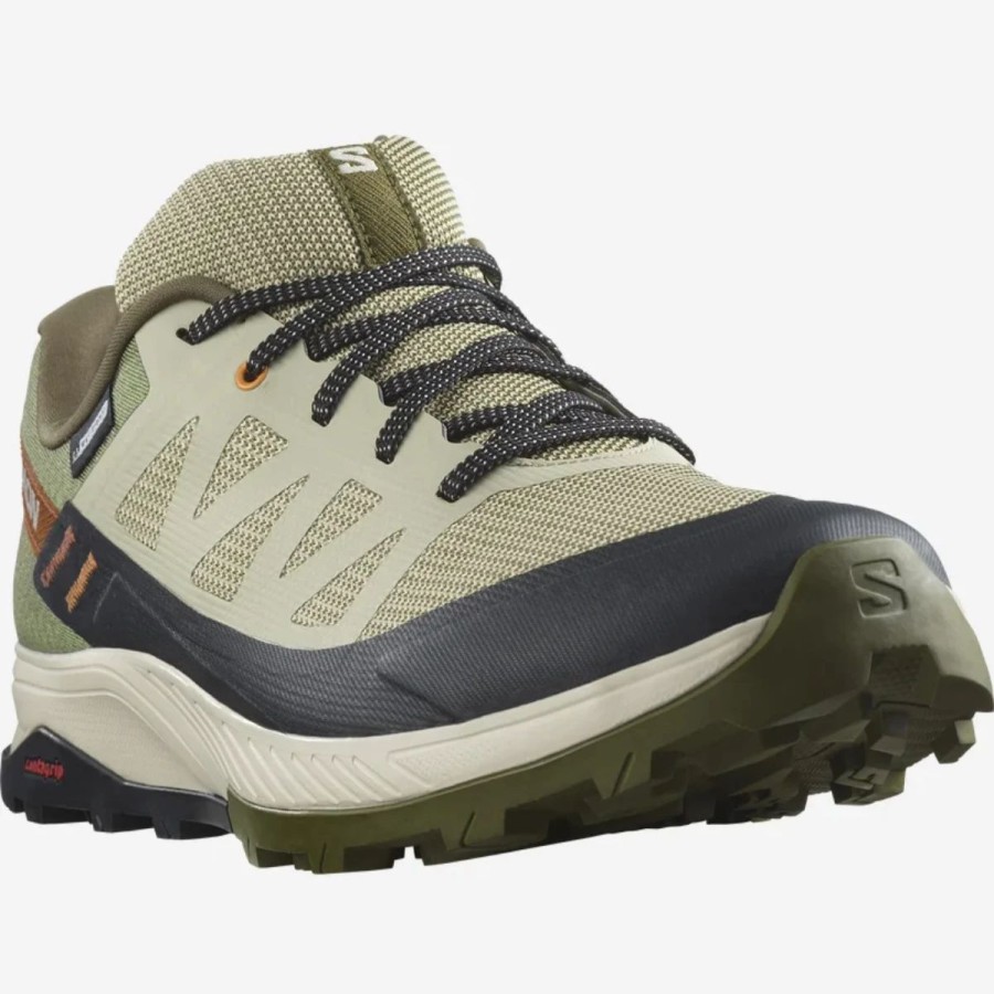 Mens * | Salomon Outrise Clima Waterproof Mens Olive