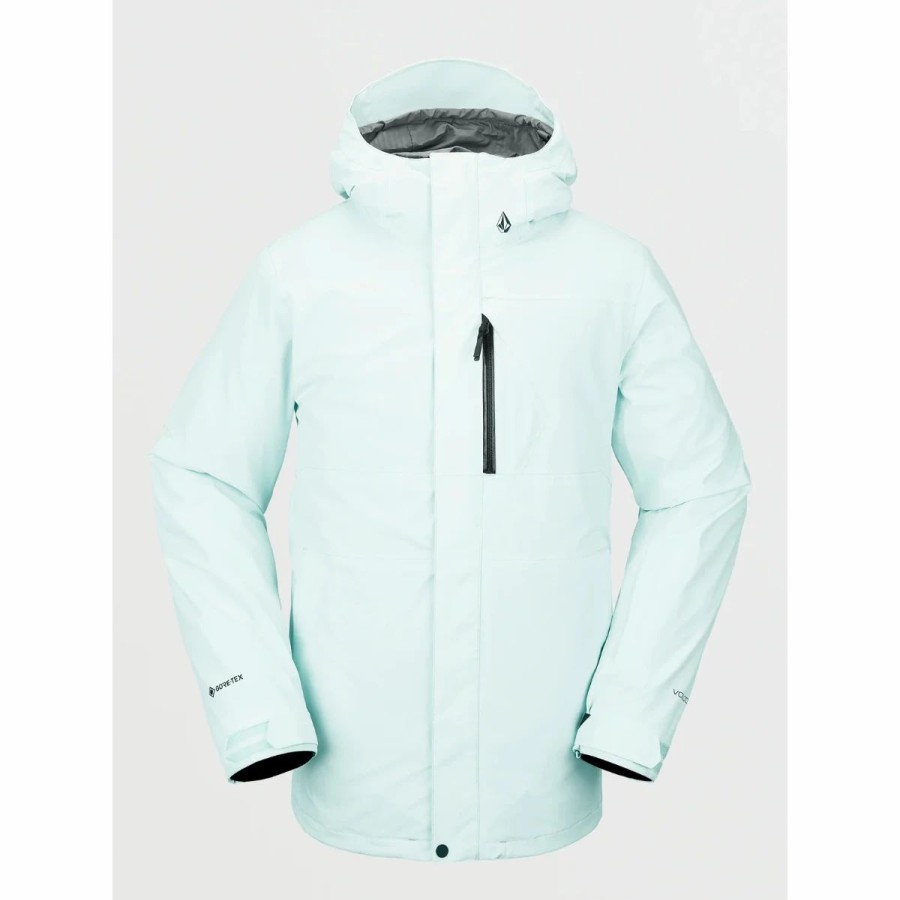 Mens * | Volcom L Gore-Tex Jacket Mens Lt Blue