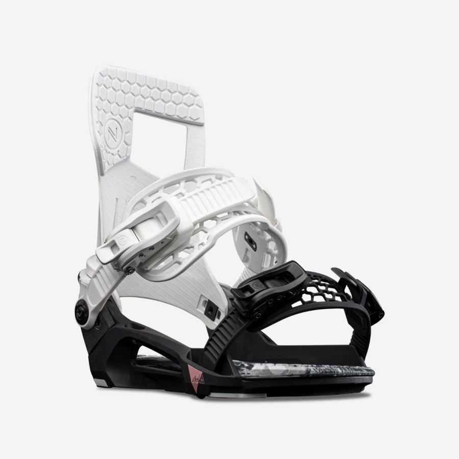 Snowboard * | Nidecker Kaon-W Snowboard Bindings Womens White