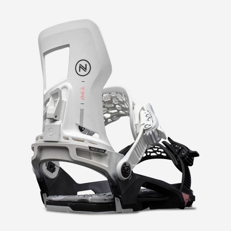 Snowboard * | Nidecker Kaon-W Snowboard Bindings Womens White