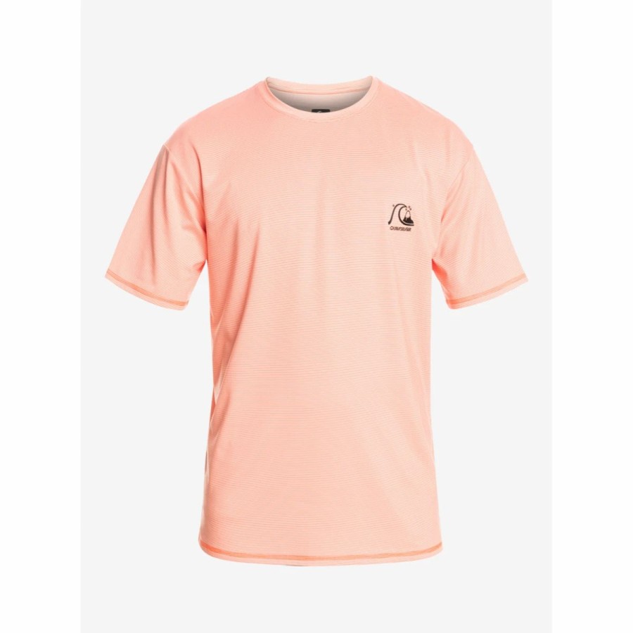 Mens * | Quiksilver Heritage Heather Short Sleeve Shirt Mens Coral